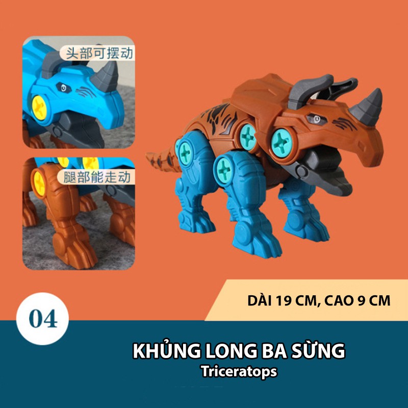 Đồ Chơi Lắp Ráp Khủng Long mô hình cao cấp giúp phát triển tư duy và trí thông minh cho bé