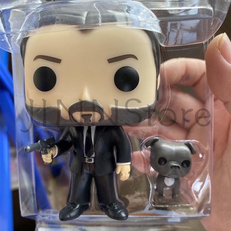 Đồ chơi mô hình nhân vật JINNStore Funko Pop John Wick With Dog 580 Vinyl