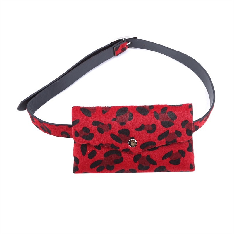 Fashion Leopard Belt Bag Pack Waist Bag Leopard Print Chest Bag Street Shoulder Bag Waist Bag Female Shoulder Bag Pack