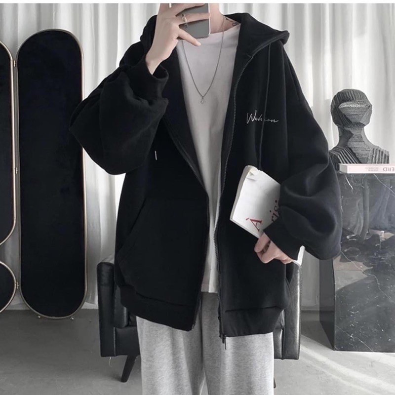 Áo Khoác Dây Kéo WASHION❤️/ Áo Hoodie Zip Unisex Nam/Nữ Form rộng (Chất nỉ lót bông mịn ấm cực đẹp)❤️[FREESHIP] | BigBuy360 - bigbuy360.vn