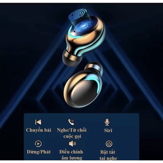 Tai Nghe Bluetooth True Wireless F9 PRO Bluetooth 5.0 | Bản Quốc Tế | Cảm Ứng | Chống Nước(Loại mới)