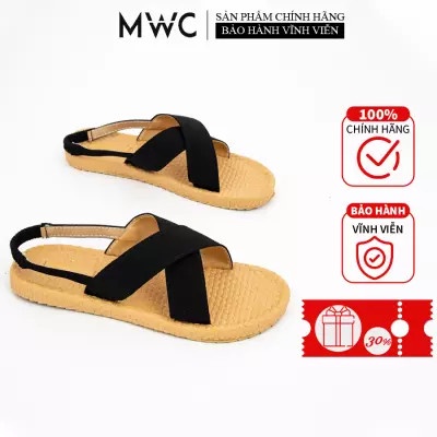 Giày Sandal Nữ MWC Đế Bệt Cao Su Quai Chéo Cá Tính NUSD- 2721