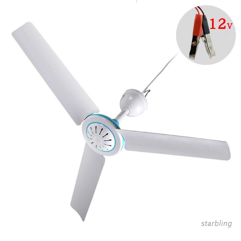 Quạt treo trần nhà 12V kèm cáp 2.4m tiện dụng