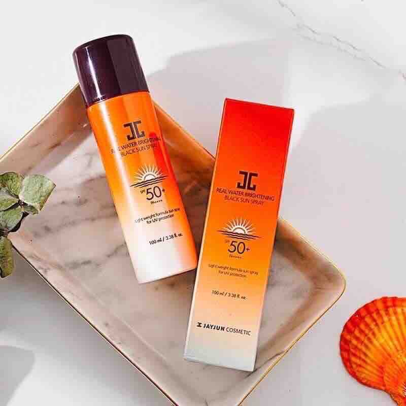 Xịt chống nắng Jayjun Real Water Brightening Black Sun Spray SPF50+PA++++
