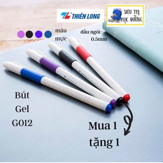 [𝐌𝐮𝐚 𝟏 𝐬𝐞𝐭 𝐭𝐚̣̆𝐧𝐠 𝟏 𝐓𝐏-𝟎𝟔] Bút Gel Thiên Long GEL-012. Đầu bi : 0.5 MM, Viết mực nước 4 Màu: Xanh/đỏ/đen/tím.