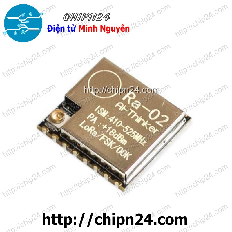 [1 pcs] Mạch Lora Ra-02 Chưa Ra Chân - Mạch Thu Phát RF SPI Lora SX1278 433Mhz Ra-02 Chưa Ra Chân