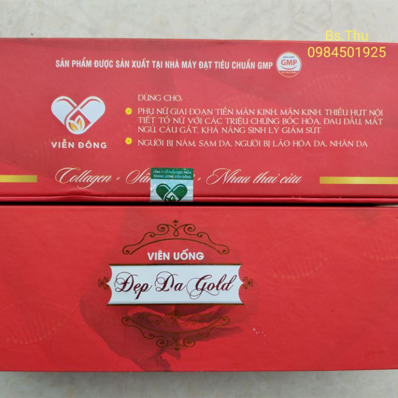 Viên uống đẹp da GOLD (điều hòa nội tiết, làm đẹp, làm thơm cơ thể)
