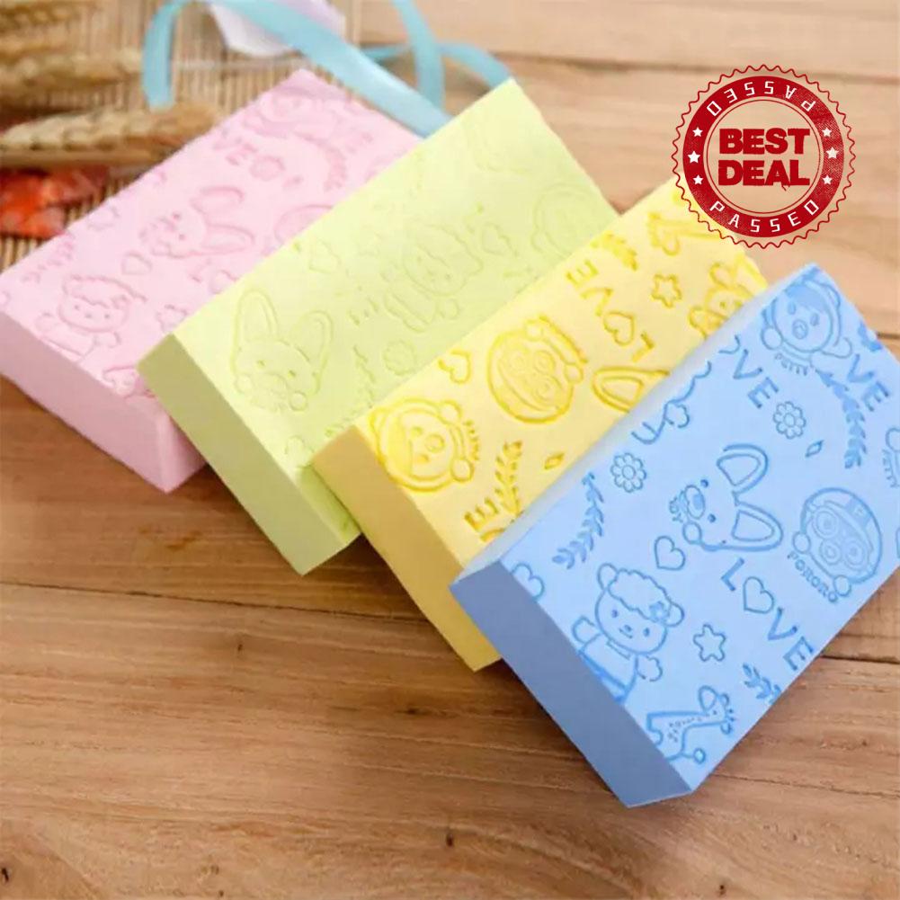 [Hàng mới về] Mút tắm tẩy tế bào chết chăm sóc da họa tiết hoạt hình dễ thương