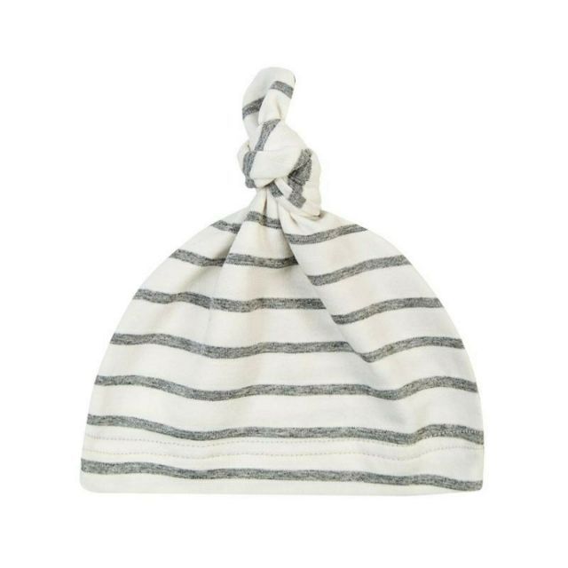 Mũ sơ sinh cotton nút thắt cho bé 0-6m