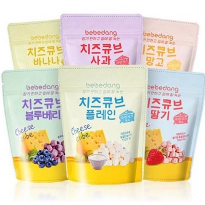 Sữa chua - Phô mai khô ăn dặm cho bé BEBEDANG Hàn Quốc.