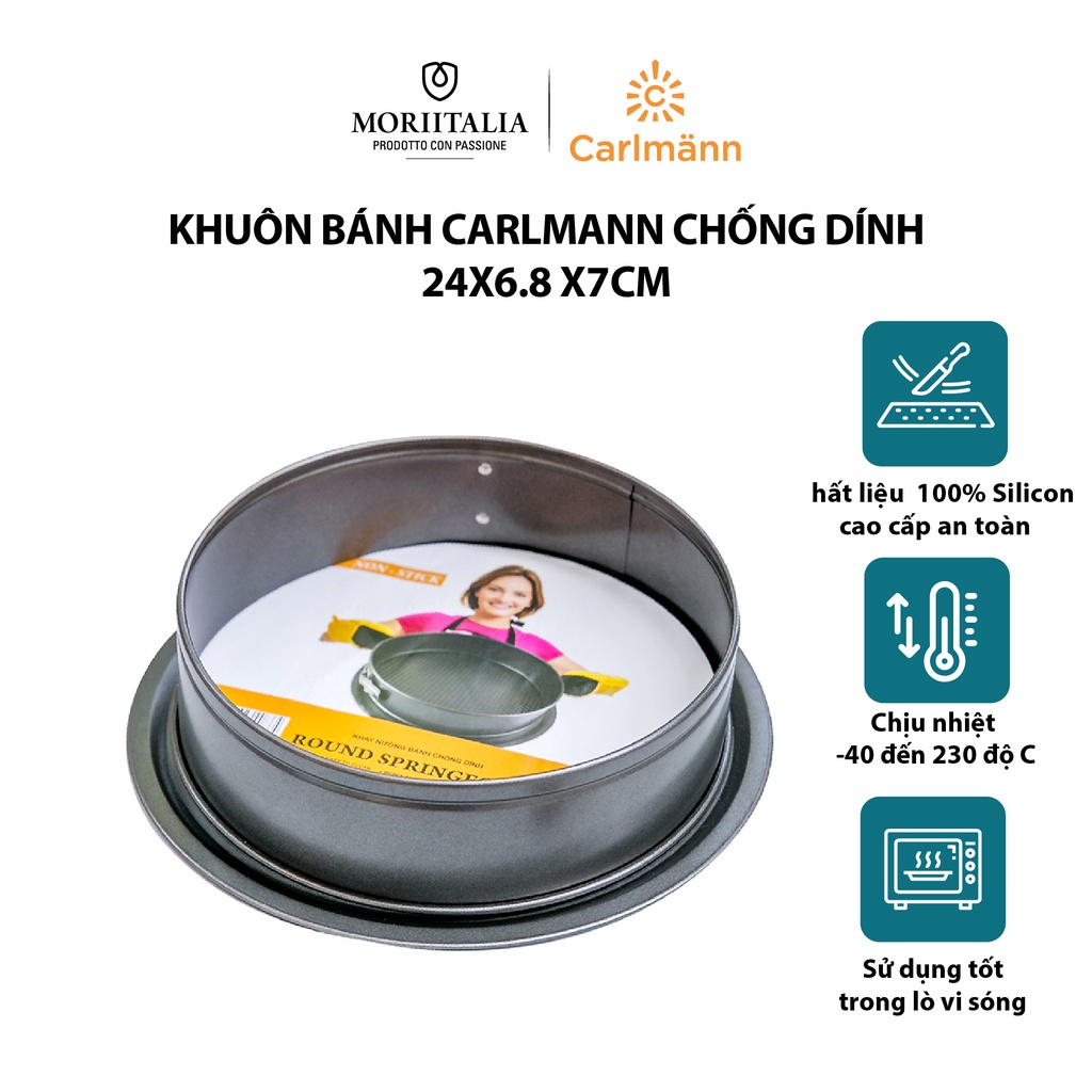Khuôn bánh chống dính Carlmann tiện lợi Moriitalia SL4S003