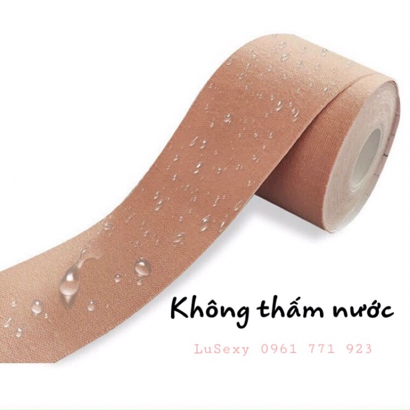 Cuộn dán nâng ngực nhiều kiểu đa năng mặc áo đầm hở lưng hở vai khoét ngực sâu, thay áo lót chống tụt tuột màu da đen