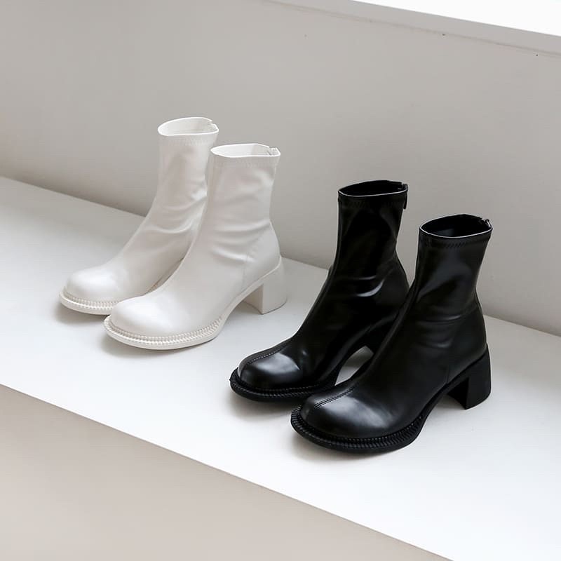 Boot Mona Mũi Tròn Siêu Đẹp L1  Mã KQ04