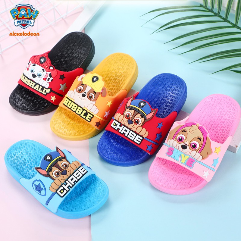 Dép Nhựa Pvc Mềm Chống Trượt Thoáng Khí In Hình Paw Patrol Dành Cho Bé Từ 2-12 Tuổi