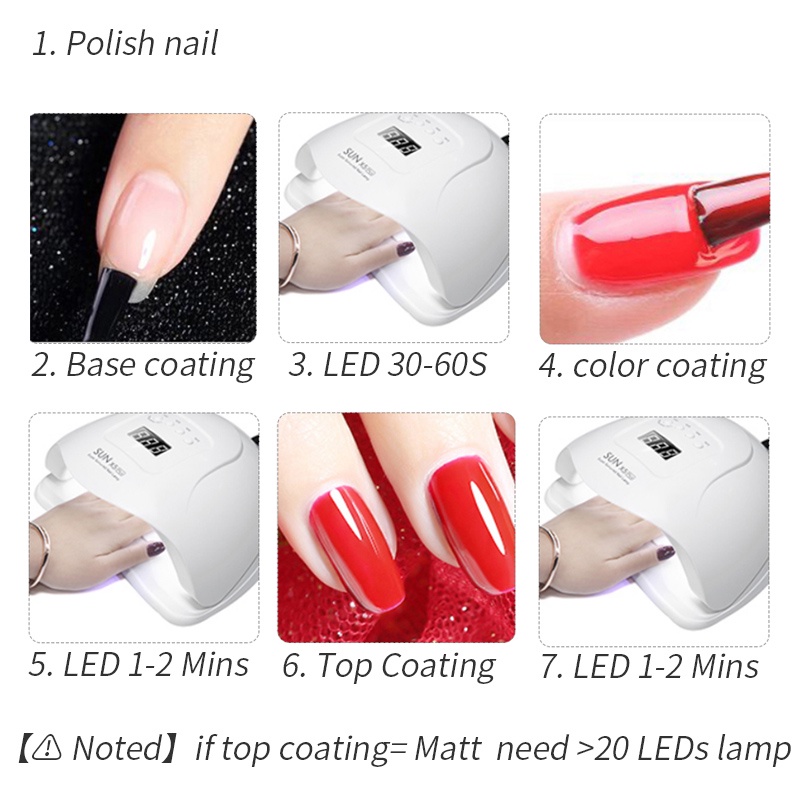 Gel sơn móng tay PFFEE dùng sơn lót/sơn phủ tông lì sấy khô bằng đèn UV LED làm móng nghệ thuật 10ml