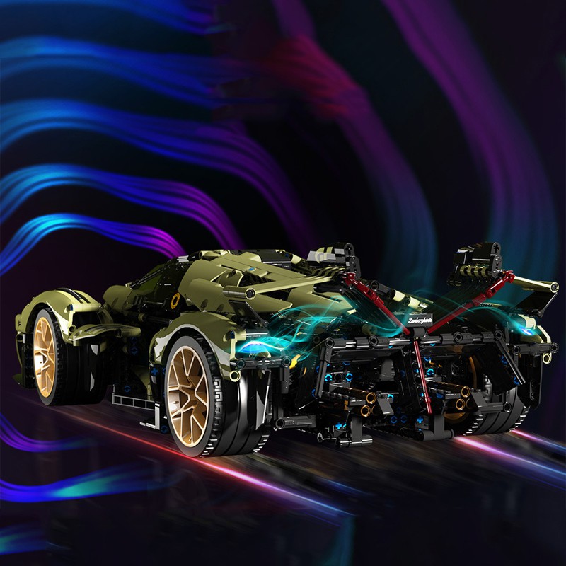 Đồ Chơi Lắp Ráp Kiểu Lego Mô Hình Siêu Xe Điều Khiển Từ Xa RC LAMBORGHINI LAMBO V12 VISION GT Với 2527 Mảnh Ghép