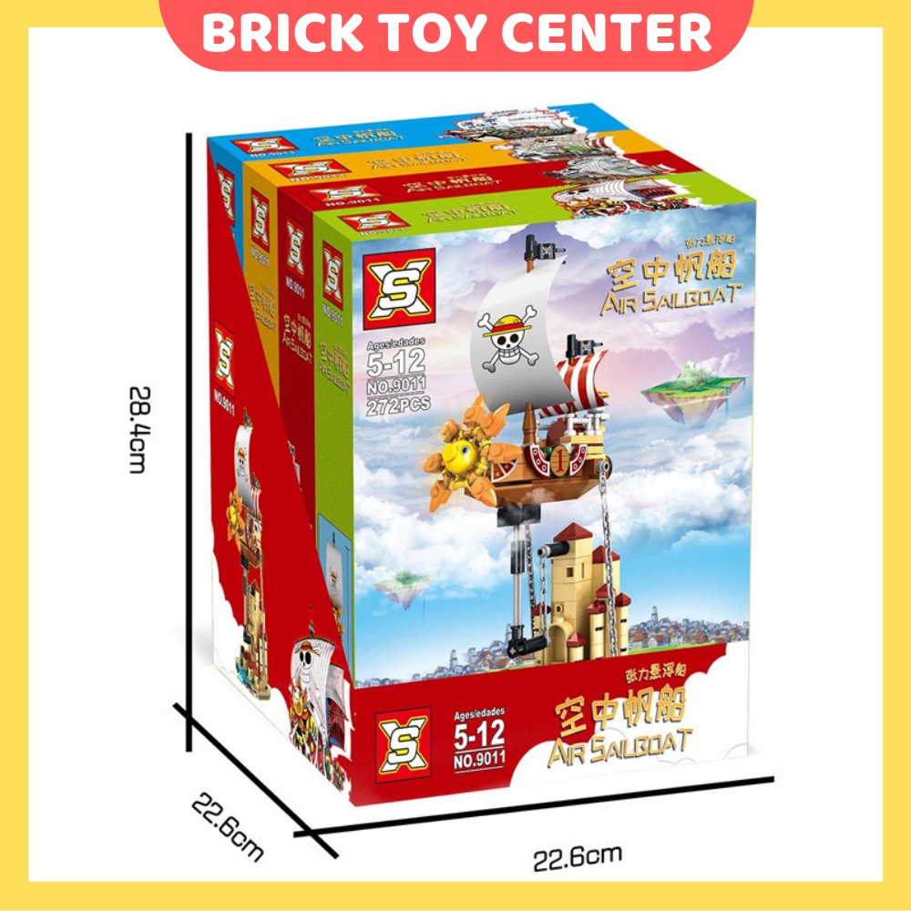 Đồ chơi lắp ráp cân bằng động XS 9011 mô hình tàu hải tặc One Piece  Thousand Sunny Going Merry