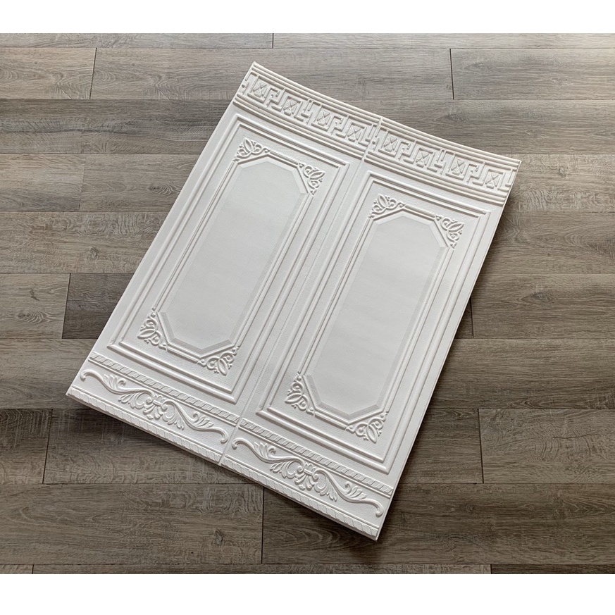Xốp dán chân tường giả gỗ khổ lớn kt 70 x 90 cm- hàng chuẩn loại 1 dính cực chắc