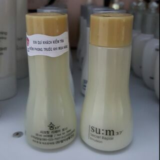 Sữa dưỡng chống lão hóa cải thiện nếp nhăn Su:m37 Secret Repair Emulsion 20ml