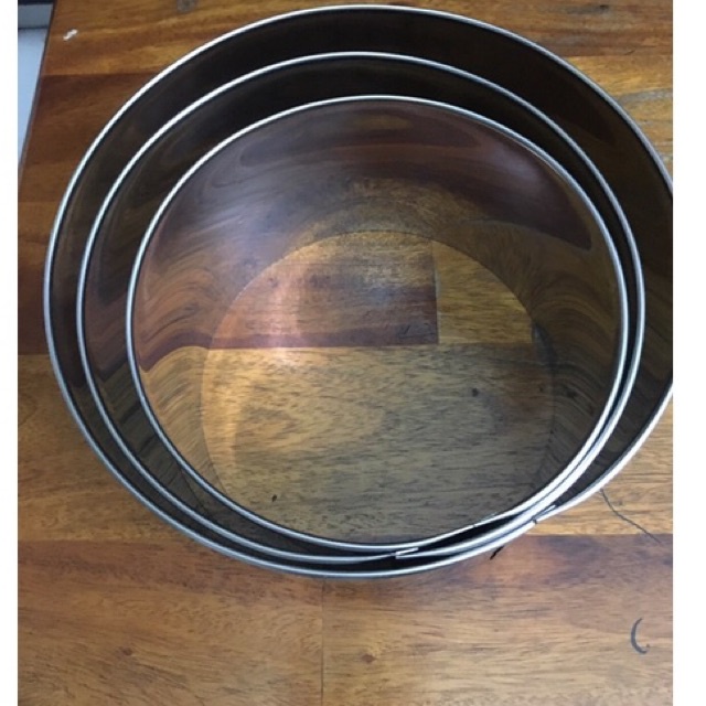 Khuôn bánh MouseTròn / Khuôn Tròn Không Đáy Inox làm bánh mouse, pancake 10cm