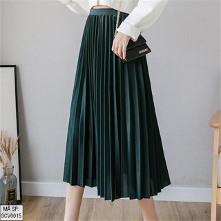 Chân váy xoè dập ly