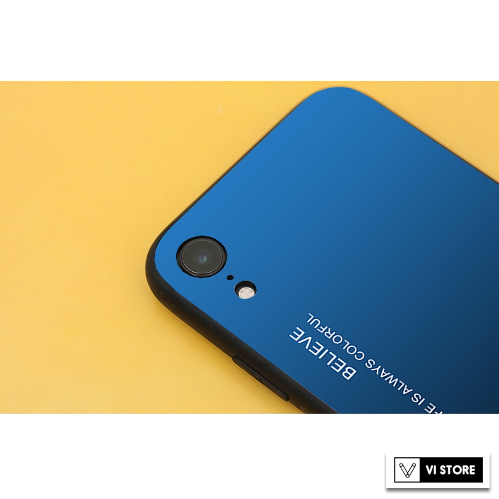Ốp lưng iPhone XR - Gradient edition, chất liệu kính cường lực