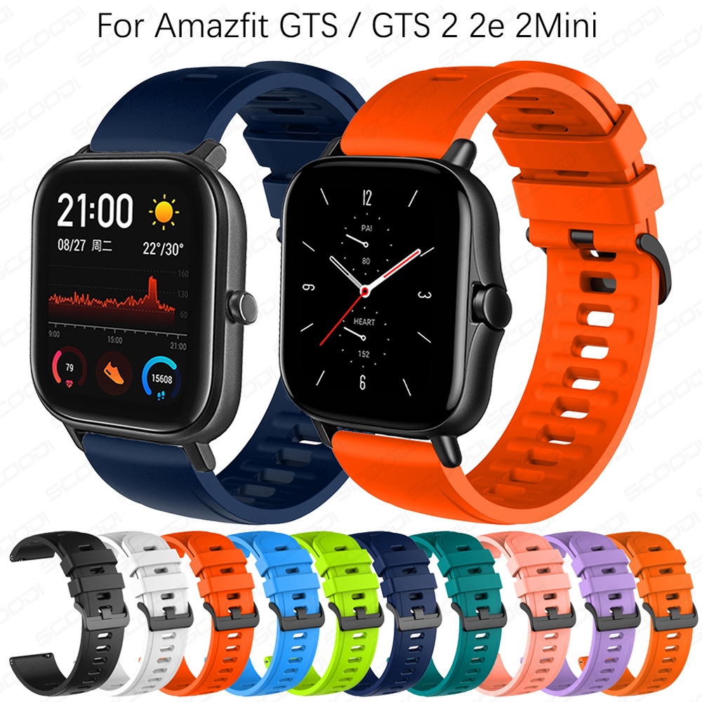 Dây Đeo Silicon Mềm Chất Lượng Cao Cho Đồng Hồ Thông Minh Huami Amazfit GTS 4 3 2 2e 4Mini 2Mini