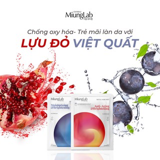 Mặt Nạ Dưỡng Da  Miung Lab Trắng Hồng Làn Da Chống Lão Hóa- Hộp Màu Cam