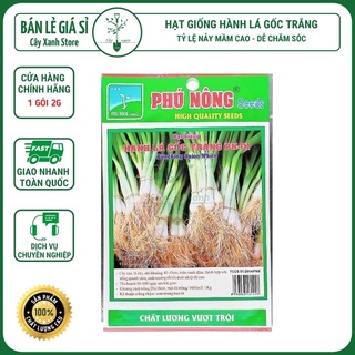 Hạt Giống Hành Lá Gốc Trắng Cao Sản 2Gr Dễ Trồng, Nhanh Thu Hoạch - Phú Nông Seeds - Key: Đất sạch, Phân Bón, Hữu Cơ