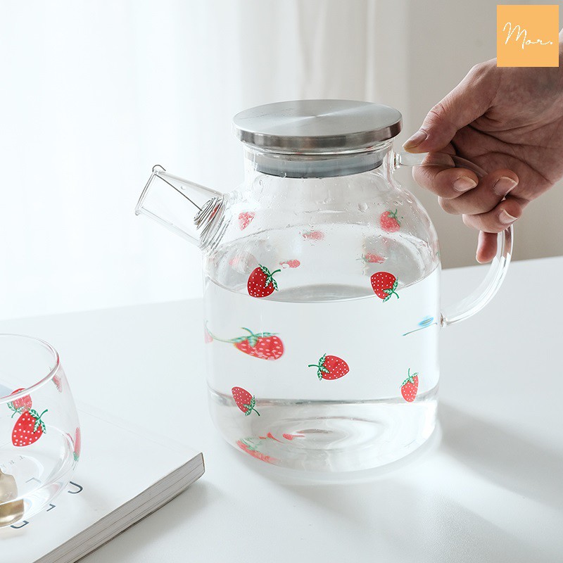 Bình nước thủy tinh chịu nhiệt - BN04