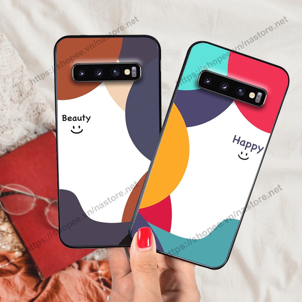 Ốp lưng Samsung S10 / S10 5G / S10 Plus / S10+ / S10e mặt cười, họa tiết caro đơn giản đẹp cute