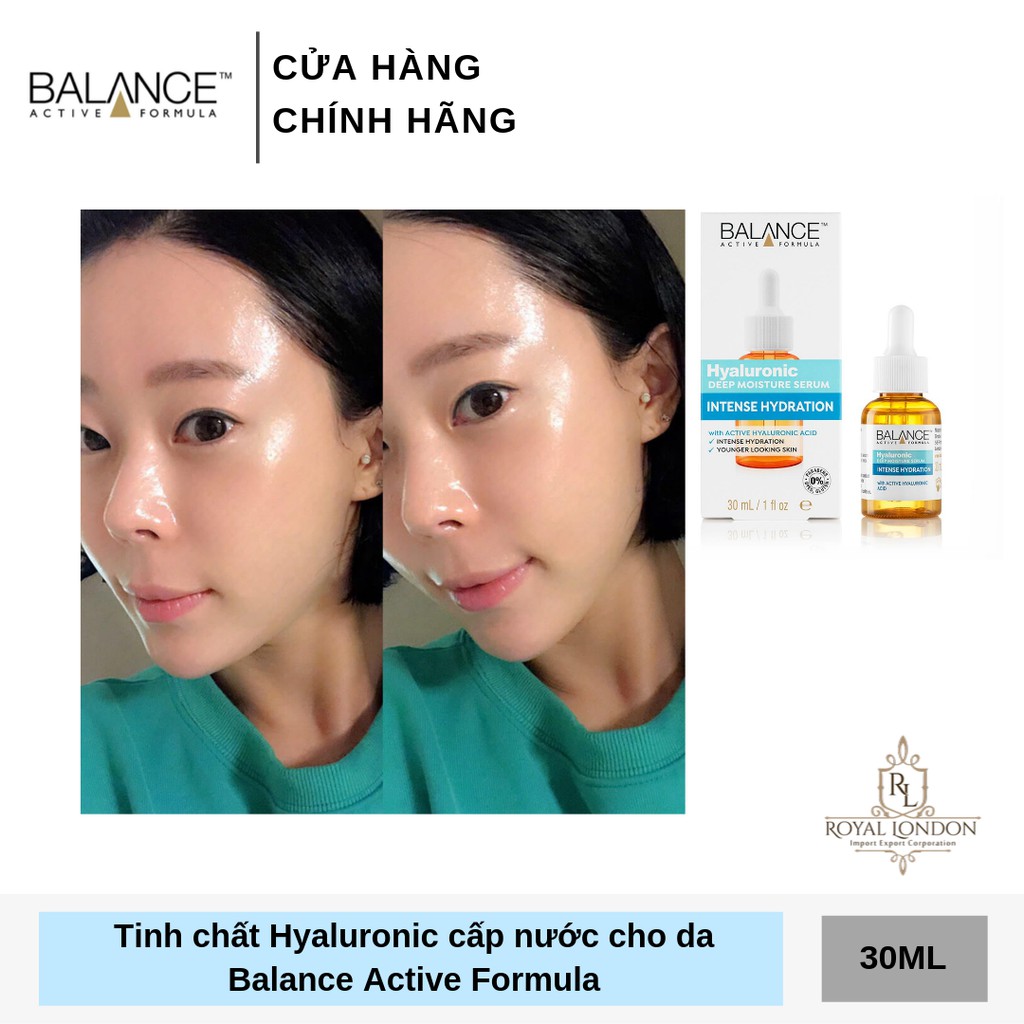 Combo trắng da căng mượt serum Vitamin C + serum Hyaluronic Balance Active Formula 30ml/ chai | BigBuy360 - bigbuy360.vn