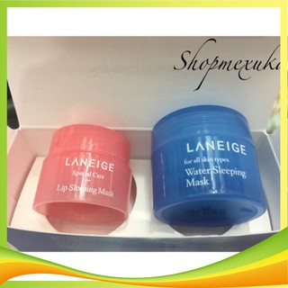 Set Laneige mặt nạ mặt 15ml + mặt nạ môi 3g