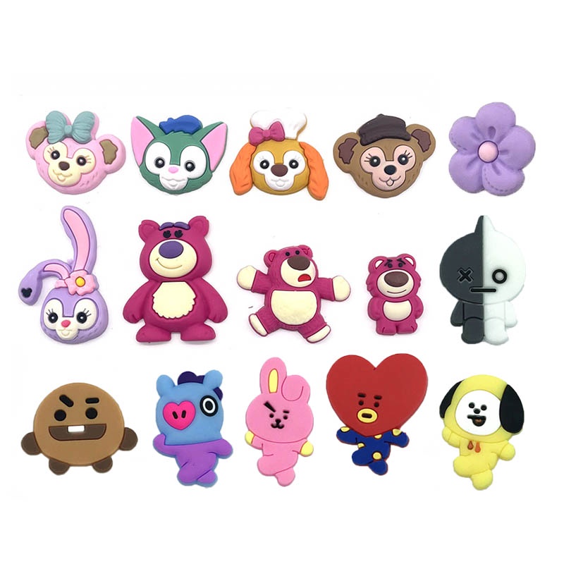 Ghim Trang Trí Giày Hình Hoạt Hình BTS Jibbits Charm Hoa Stella Lou Jibitz Croc Toy Story Jibits Cho Trẻ Em