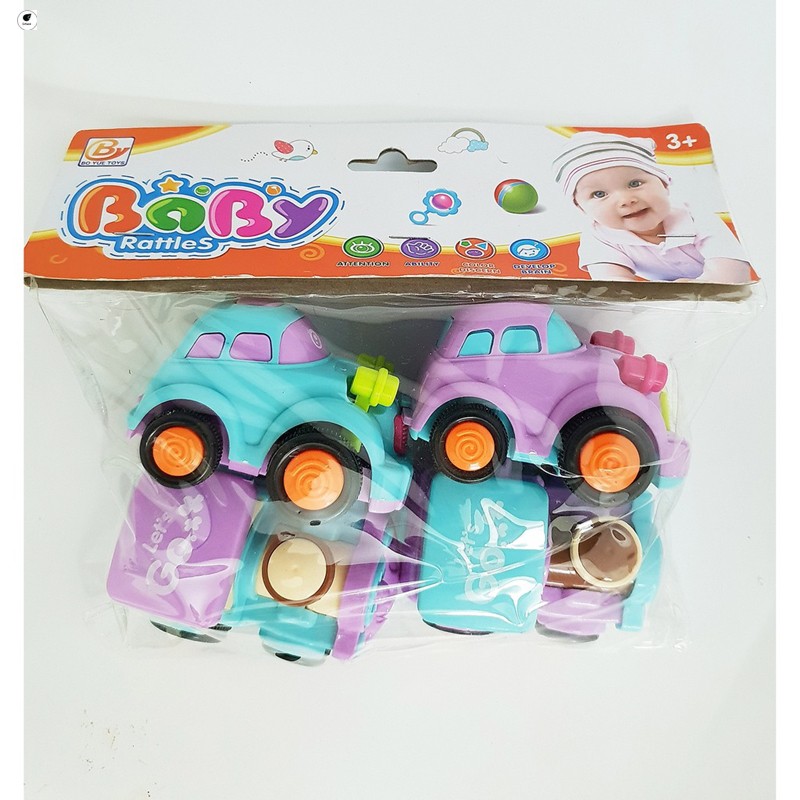 Combo 4 Xe Ô Tô Chạy Dây Cót Cho Bé Hàng Mới Về