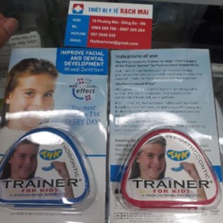 Máng chỉnh răng trainer t4k xanh,hồng Hàm nắn chỉnh răng mọc lệch lạc 6-10 tuổi HÀNG