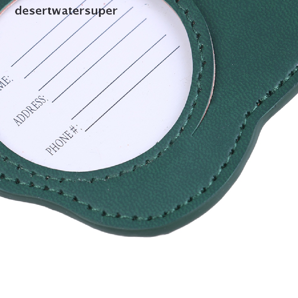 Thẻ Treo Hành Lý Hình Mèo Bằng Da Đáng Yêu