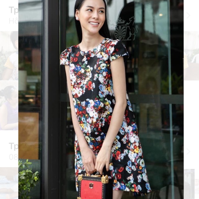 Đầm Elise ht hoa XL