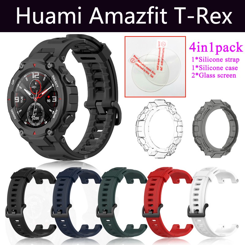 Xiaomi Amazfit T-Rex/Pro Bộ Phụ Kiện Bảo Vệ Đồng Hồ Thông Minh Xiaomi 4 Trong 1