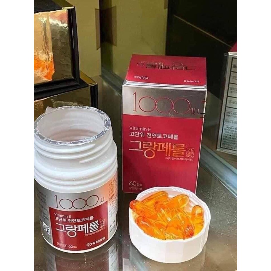 [HÀNG CHÍNH HÃNG] Vitamin E Hàn Quốc 1000IU Hộp 60 Viên_KoreaStore