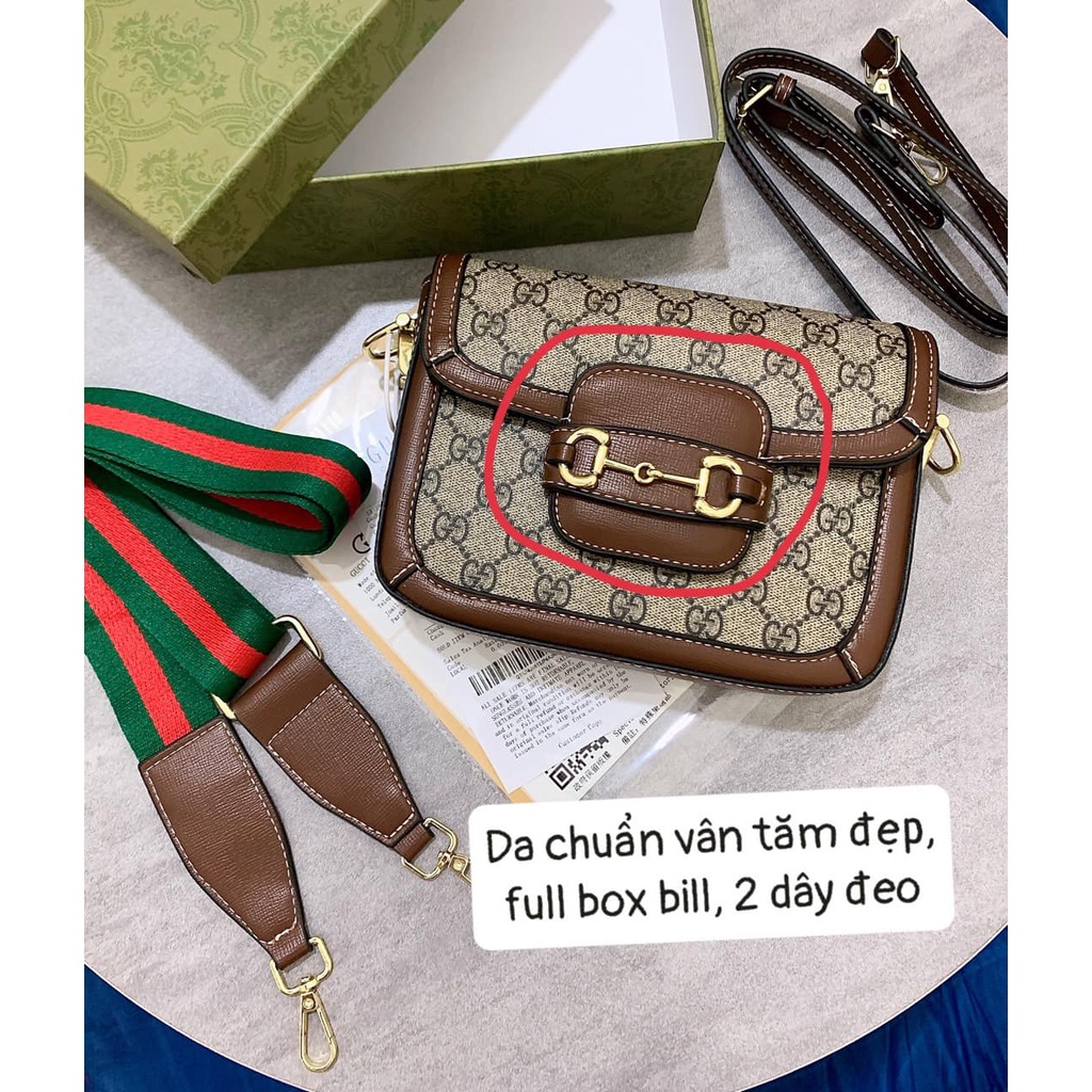 [Sẵn] Túi Đeo Chéo Chư GGG Hà Hồ 2 Dây Bản Đẹp Sz 20 Fullbox
