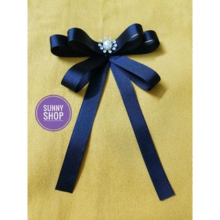 Nơ cài áo size trung màu đen