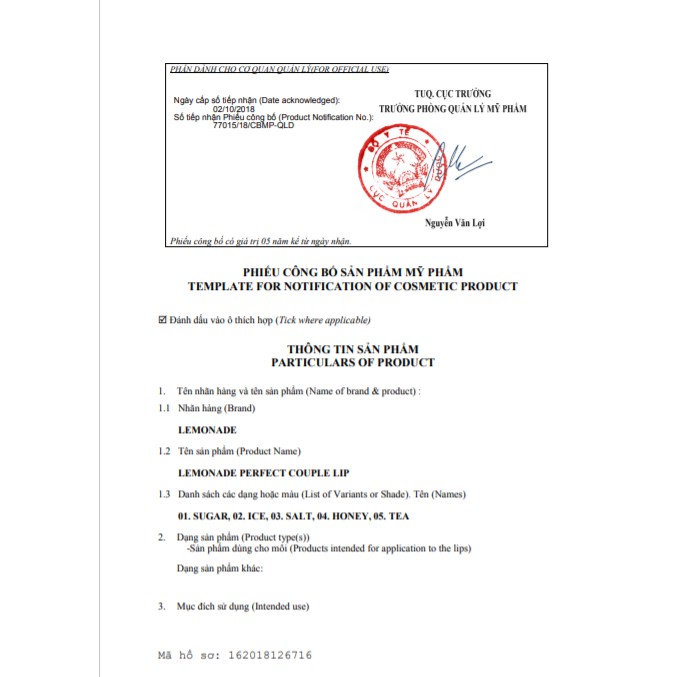 Son Kem Lì Lemonade Perfect Couple Lip 4g