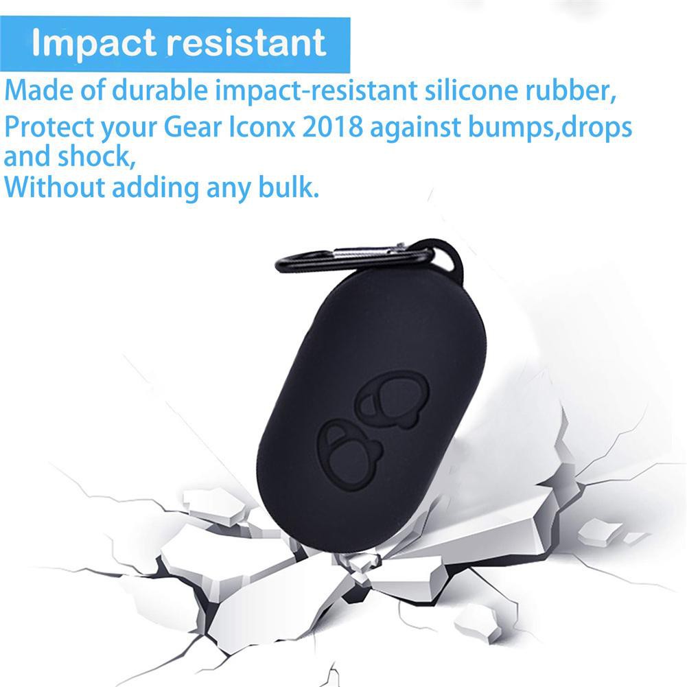 Silicone Vỏ Silicon Mềm Bảo Vệ Cho Đồng Hồ Samsung Gear Iconx Icon X 2018 Kèm Móc Treo