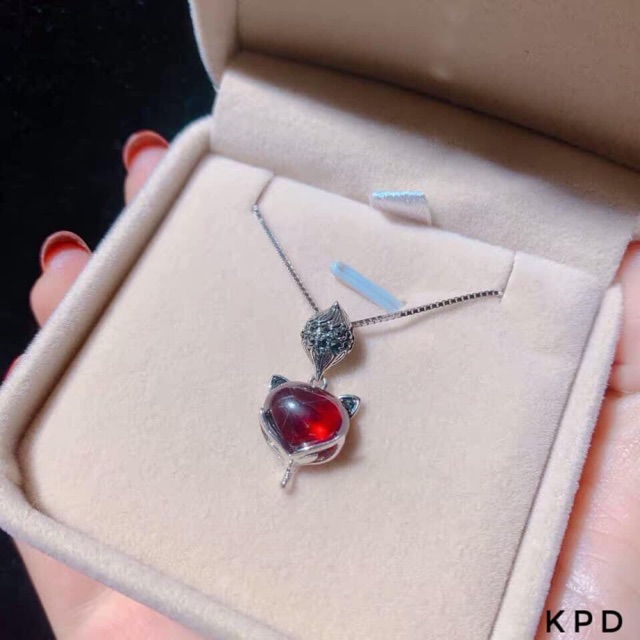 DÂY CHUYỀN HỒ LY SƠN ĐEN SANG CHẢNH - BẠC ITALYA NHẬP KHẨU