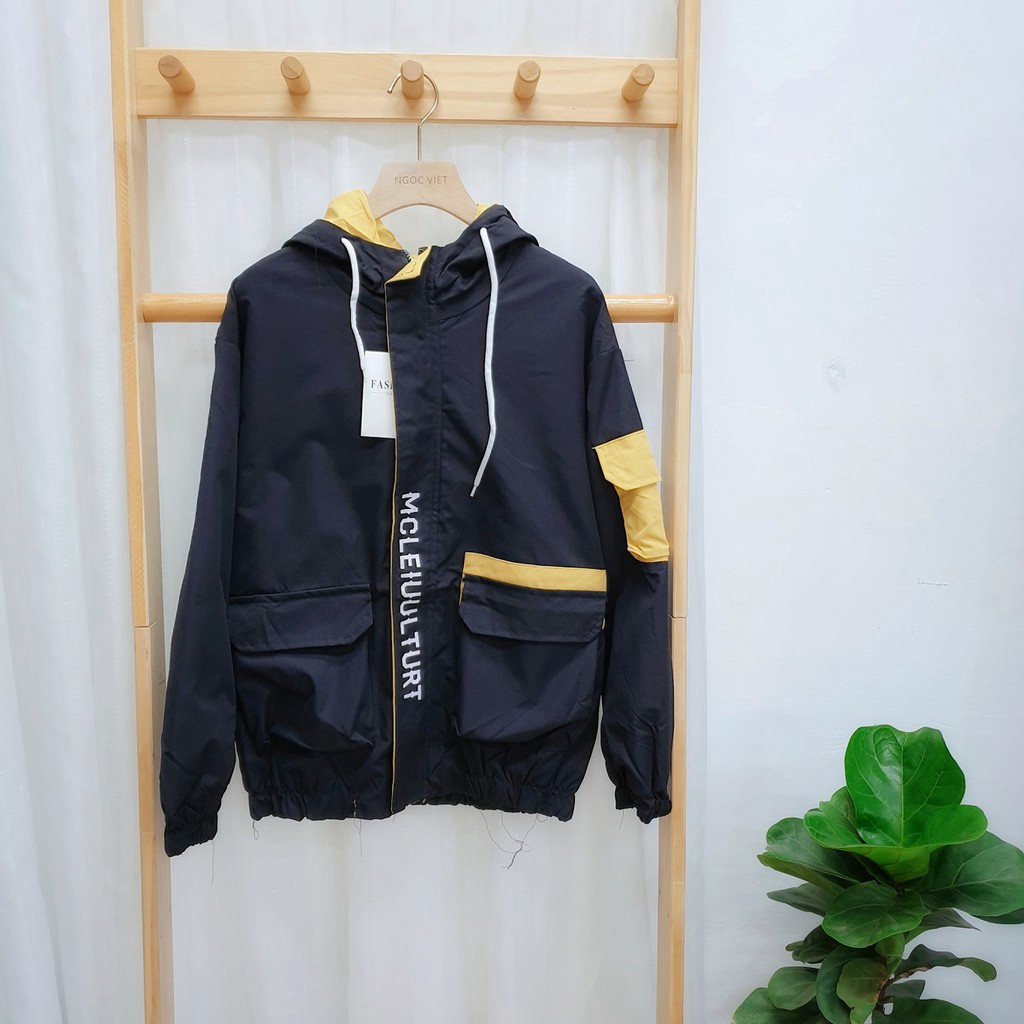 Áo khoác bo gấu túi hộp to, túi hộp tay MCLEIUUL TURT 1955 (hình thật) | BigBuy360 - bigbuy360.vn