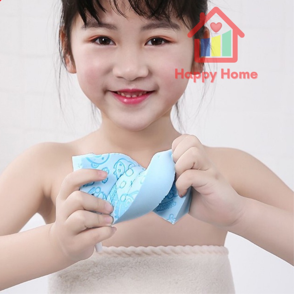 Mút tắm kì ghét Hàn Quốc nhiều màu dễ thương Happy Home