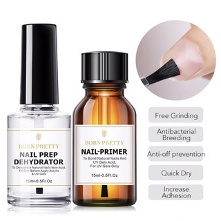 Khử dầu, kiềm dầu và Primer cho móng nail gel, đắp bột
