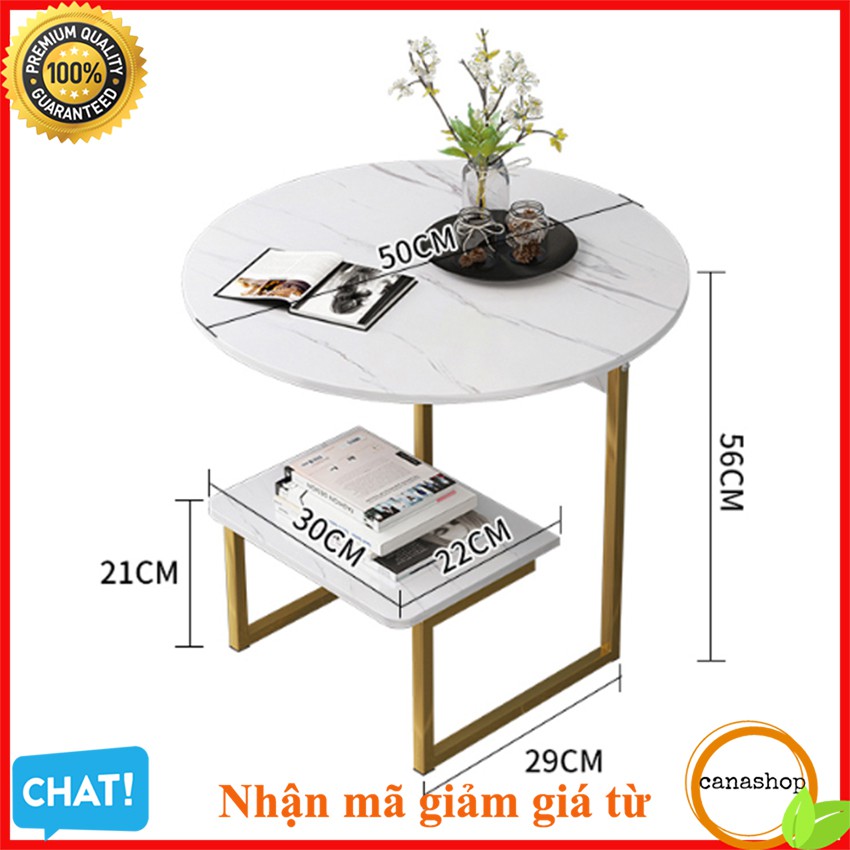 Bàn trà sofa, bàn trà phòng khách gỗ MDF hoa văn đá cẩm thạch phong cách hiện đại