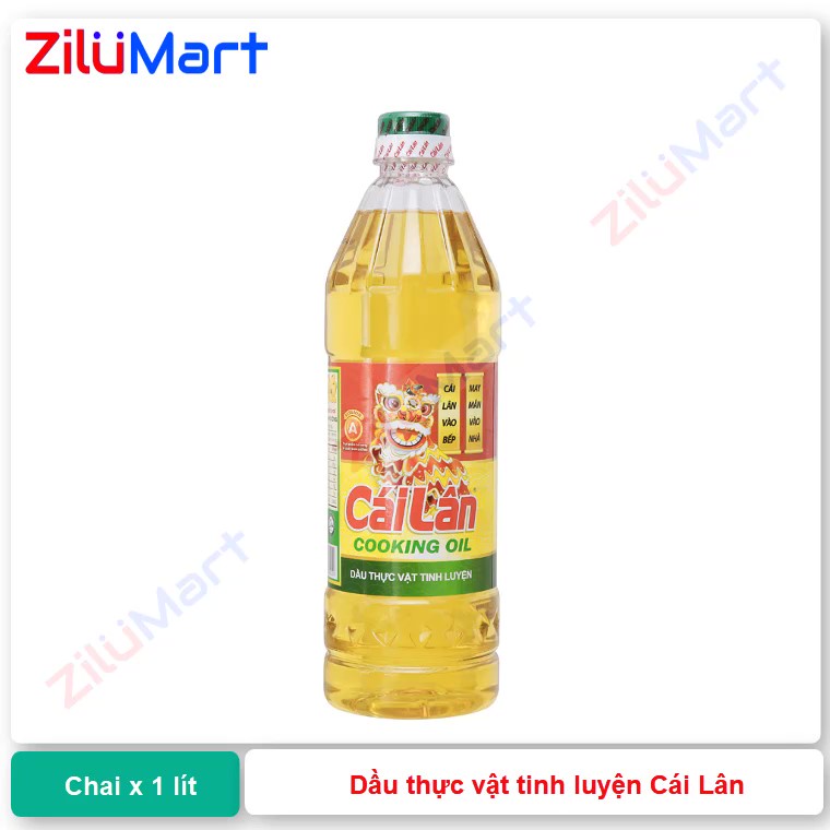 Dầu thực vật tinh luyện Cái Lân chai 1 lít